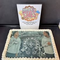 Graduation photo sheet cake from Kiss Me Cakes